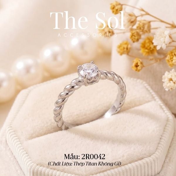  Nhẫn Titan Basic Diamond 