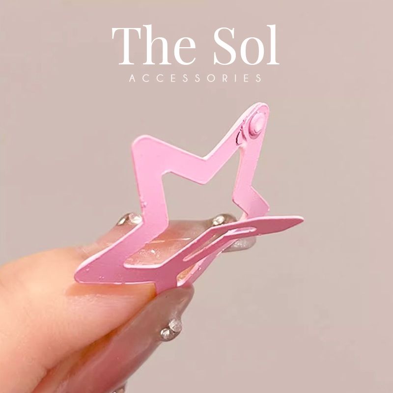  Set 4 Chiếc Kẹp Hồng Pastel Dễ Thương 