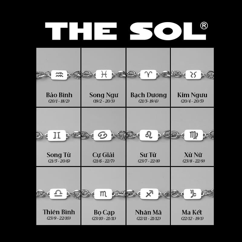  Lắc Tay Titan Unisex The Zodiac 