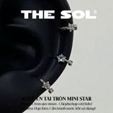  Khuyên Tai Hợp Kim Mini Star - Mẫu 283 