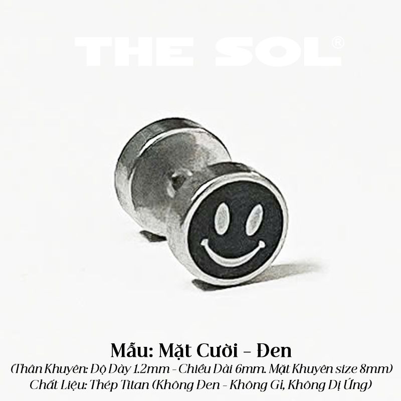  Khuyên Tai Titan Unisex The Smile Face 