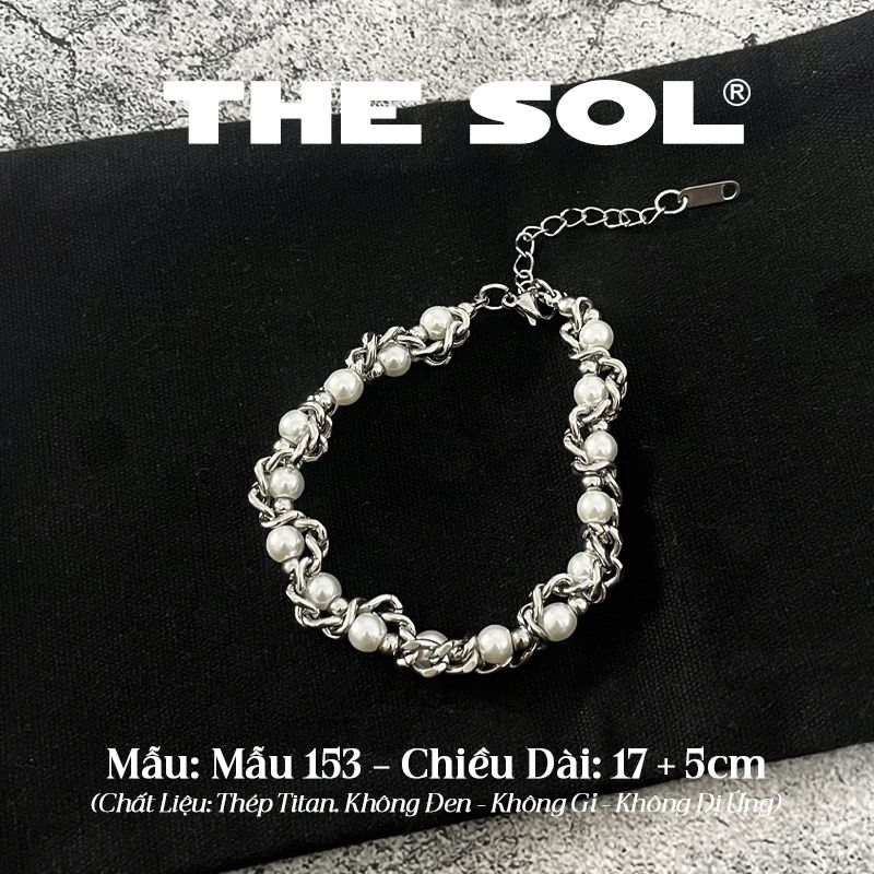  Lắc Tay Titan Unisex Pearl Chain - Mẫu 153 