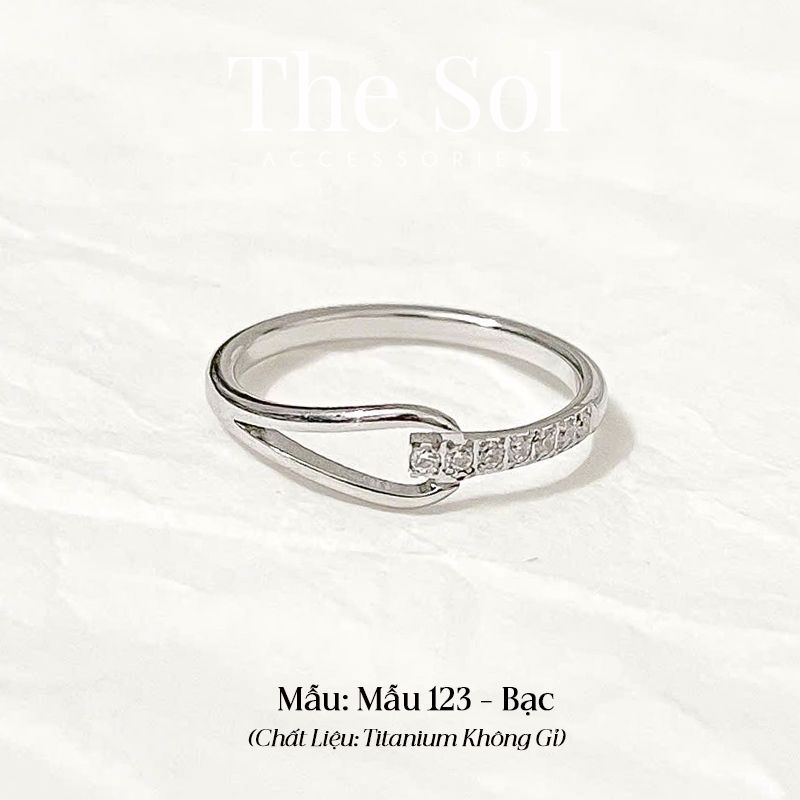  Nhẫn Titan Dia Knot - Mẫu 123 