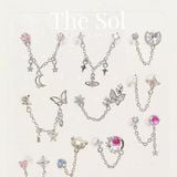  Khuyên Tai Thép Xi Mạ The Butterfly - Mẫu 228 