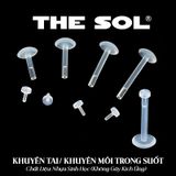  Khuyên Tau/ Khuyên Môi Nhựa Sinh Học 