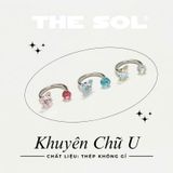  Khuyên Tai Thép Không Gỉ SEPTUM Hồ Điệp Màu Sắc 