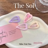 Set 4 Chiếc Kẹp Hồng Pastel Dễ Thương 