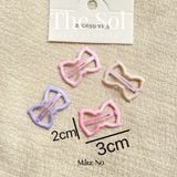  Set 4 Chiếc Kẹp Hồng Pastel Dễ Thương 
