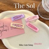  Set 4 Chiếc Kẹp Hồng Pastel Dễ Thương 