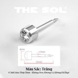  Khuyên Tai Titan Unisex Hỗ Trợ Bấm Xỏ 