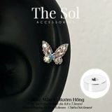  Khuyên Tai Thép Xi Mạ The Butterfly - Mẫu 3 