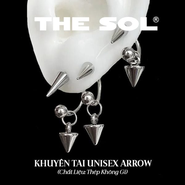  Khuyên Tai Thép Không Gỉ The Arrow 