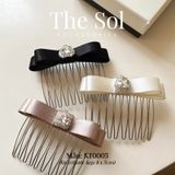  Kẹp Xược Tóc Hàn Quốc Nơ Đá Trái Tim [1 CHIẾC] 