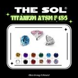  Mặt Đá Riêng Lẻ F136 Dành Cho Khuyên Ren 0.9mm 