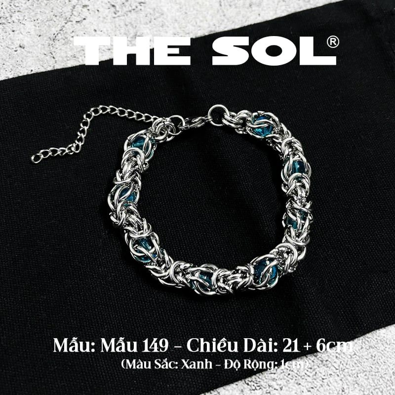  Lắc Tay Titan Unisex Barbed Wire & Gems - Mẫu 149 