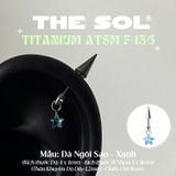  Khuyên Tai TITANIUM ATSM F-136 VERTICAL HELIX 
