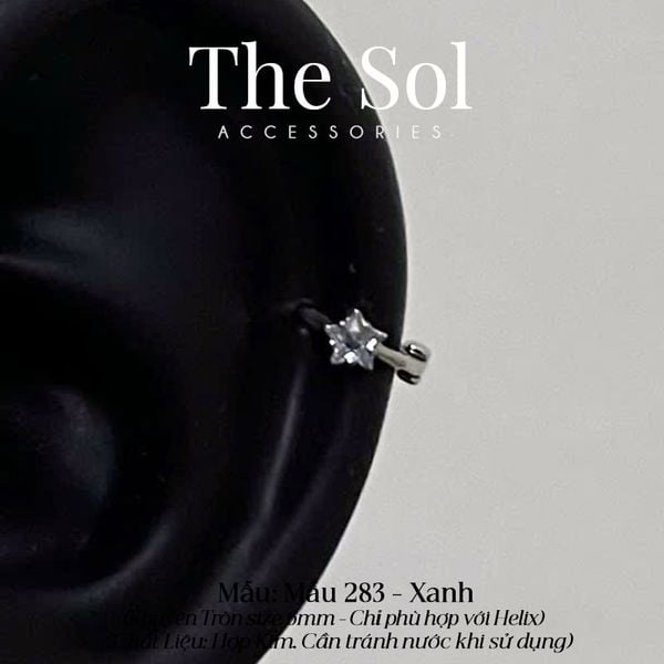  Khuyên Tai Hợp Kim Mini Star - Mẫu 283 