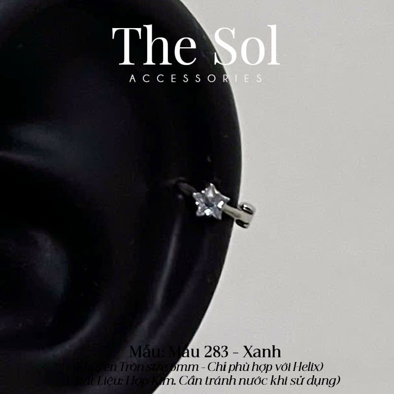  Khuyên Tai Hợp Kim Mini Star - Mẫu 283 