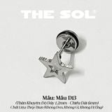  Khuyên Tai Titan Unisex Hollow Star - Mẫu D13 