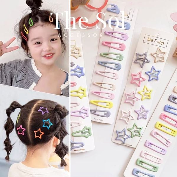  Set Kẹp Tóc Giọt Nước Màu Sắc 
