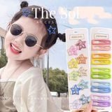  Set Kẹp Tóc Trái Tim Màu Sắc 