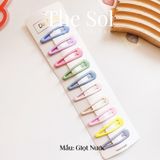  Set Kẹp Tóc Giọt Nước Màu Sắc 