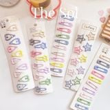  Set Kẹp Tóc Oval Màu Sắc 