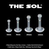  Khuyên Tau/ Khuyên Môi Nhựa Sinh Học 