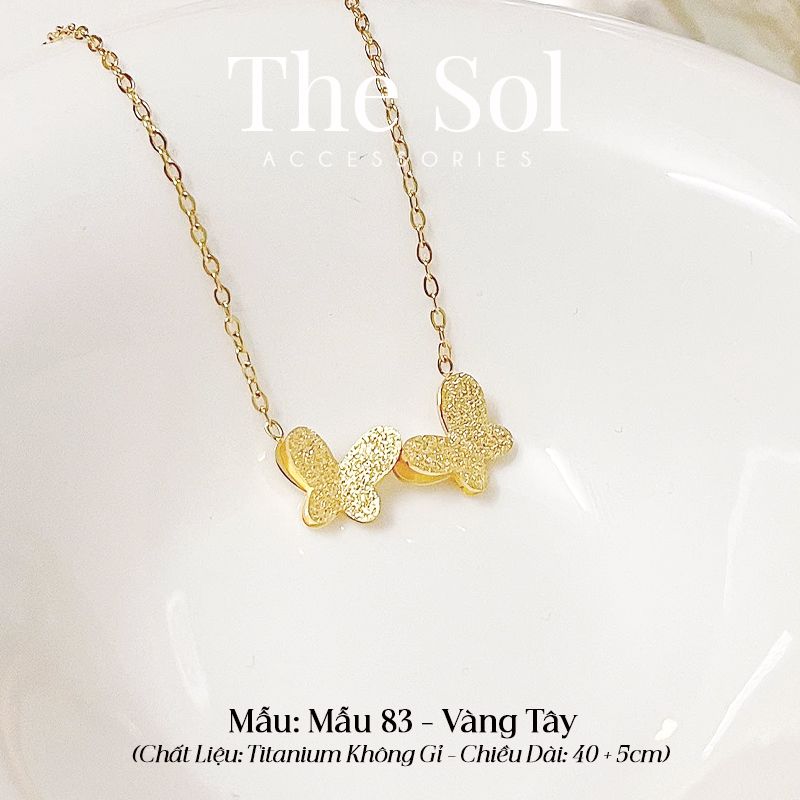  Dây Chuyền Titan Double Butterflies - Mẫu 83 