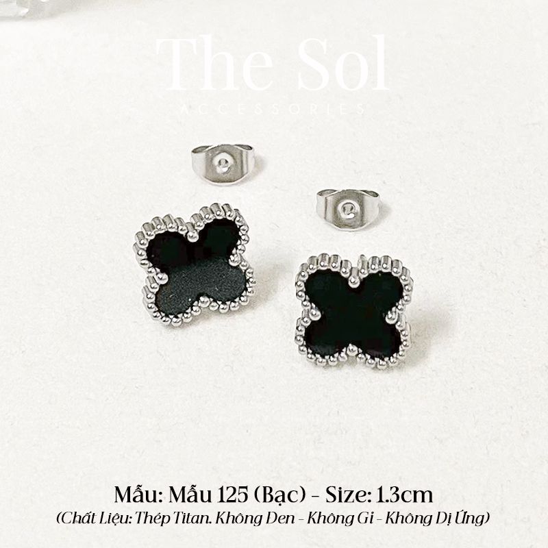  Bông Tai Titan Black Lou 1.3cm 