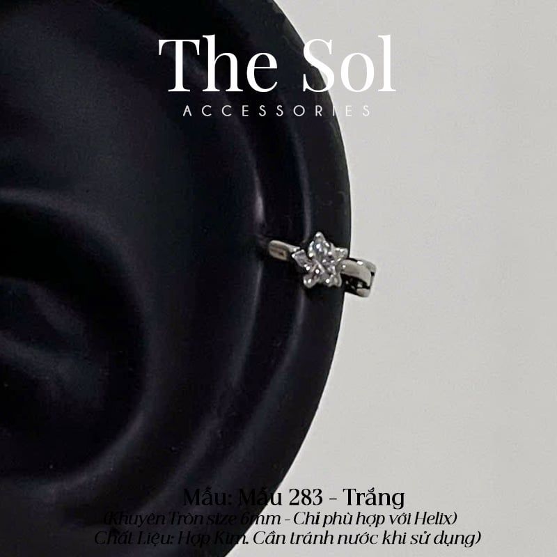  Khuyên Tai Hợp Kim Mini Star - Mẫu 283 