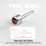  Khuyên Tai Titan Unisex Hỗ Trợ Bấm Xỏ 