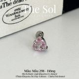  Khuyên Tai Thép Xi Mạ Cross In Heart - Mẫu 298 