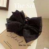  Kẹp Gắp Hàn Quốc Nơ Chấm Bi 