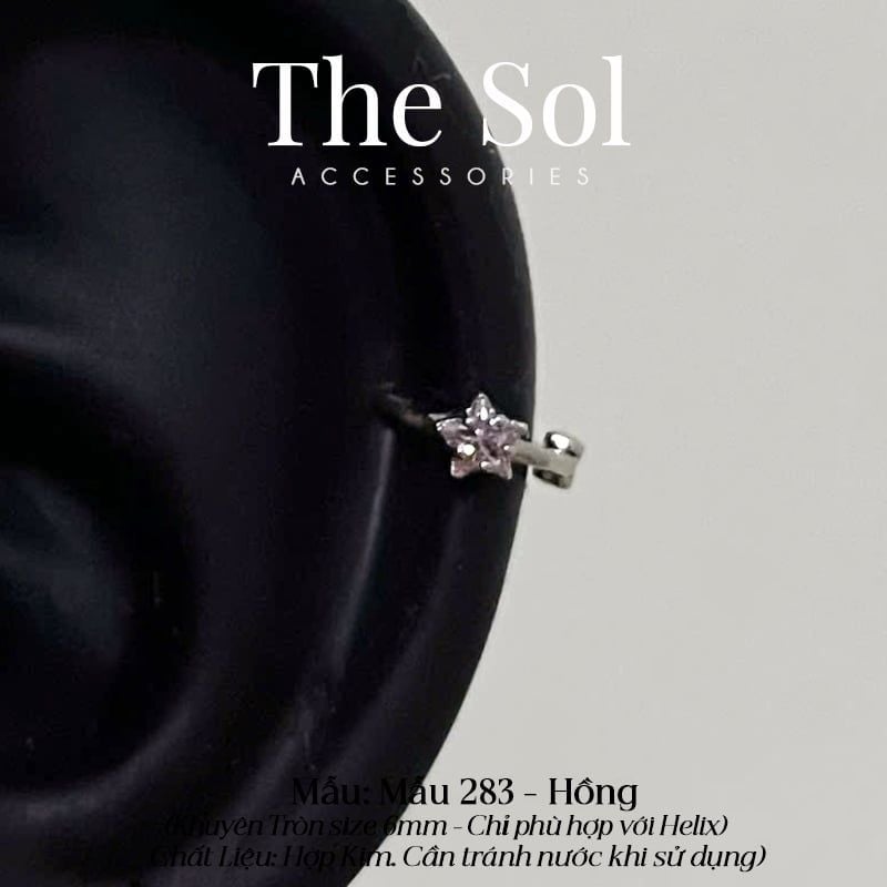  Khuyên Tai Hợp Kim Mini Star - Mẫu 283 