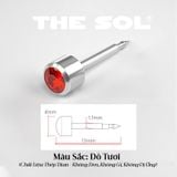  Khuyên Tai Titan Unisex Hỗ Trợ Bấm Xỏ 