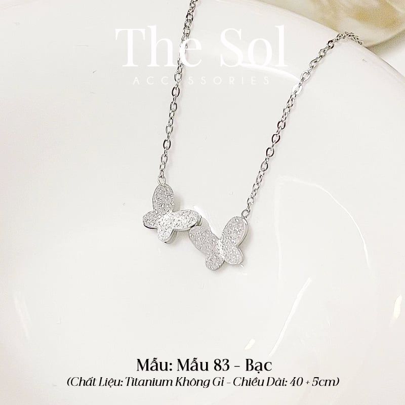  Dây Chuyền Titan Double Butterflies - Mẫu 83 