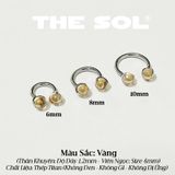  Khuyên Tai Titan SEPTUM Colorful Gems 