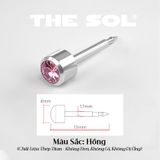  Khuyên Tai Titan Unisex Hỗ Trợ Bấm Xỏ 