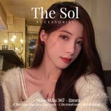  Bông Tai Hàn Quốc Velvet Marble - Mẫu 367 