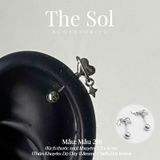  Khuyên Tai Thép Xi Mạ VERTICAL HELIX - Mẫu 216 