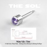  Khuyên Tai Titan Unisex Hỗ Trợ Bấm Xỏ 