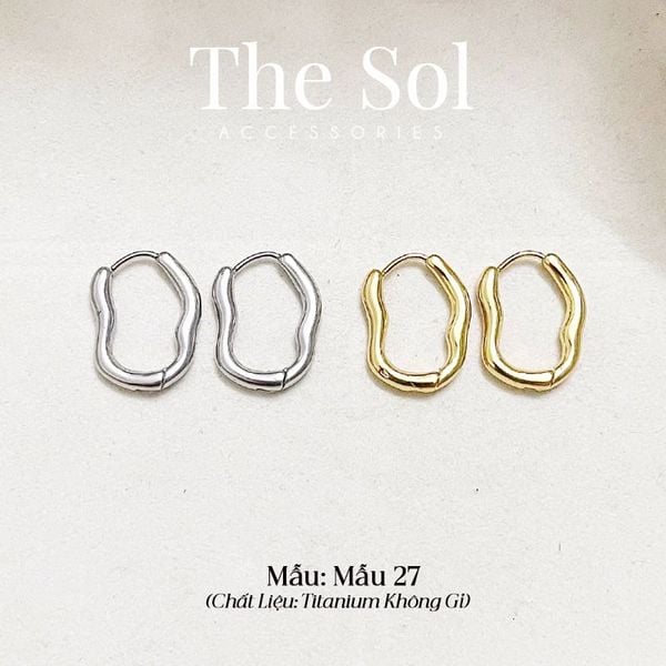  Bông Tai Titan Strange Hoops - Mẫu 27 