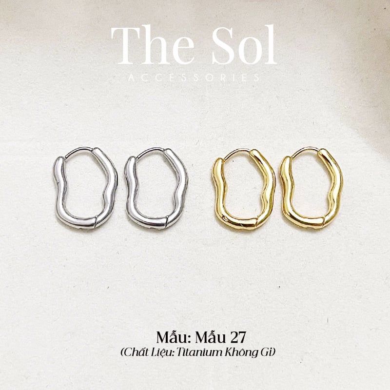  Bông Tai Titan Strange Hoops - Mẫu 27 