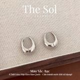  Bông Tai Hàn Quốc Oval Hoops 