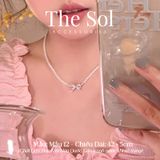  Dây Chuyền Ngọc Trai Dia Bow - Mẫu 12 