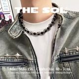  Dây Chuyền Titan Unisex Black Pearl Chain - Mẫu 154 