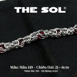  Lắc Tay Titan Unisex Barbed Wire & Gems - Mẫu 149 