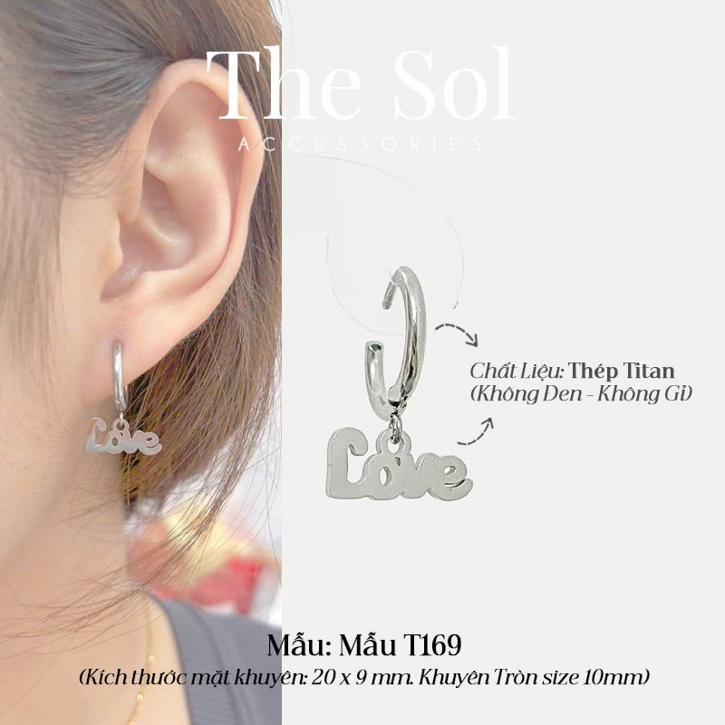  Khuyên Tai Titan The Love - Mẫu T169 