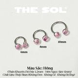  Khuyên Tai Titan SEPTUM Colorful Gems 
